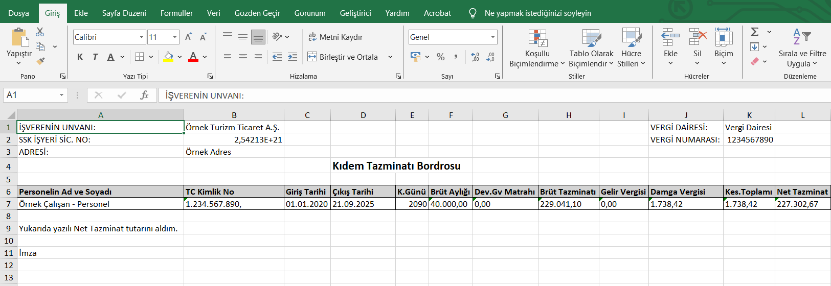 Kıdem ve Ihbar Tazminatı Hesaplama Programı - Görsel 4