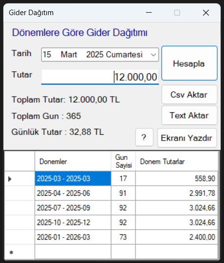 Gider Dağıtım Uygulaması
